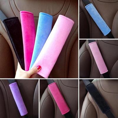 Universal Adjustable Car Seat Belt Cover Shoulder Protector Plush Car Safety Belt Shoulder Pad Cosy Shoulder Guard Kids