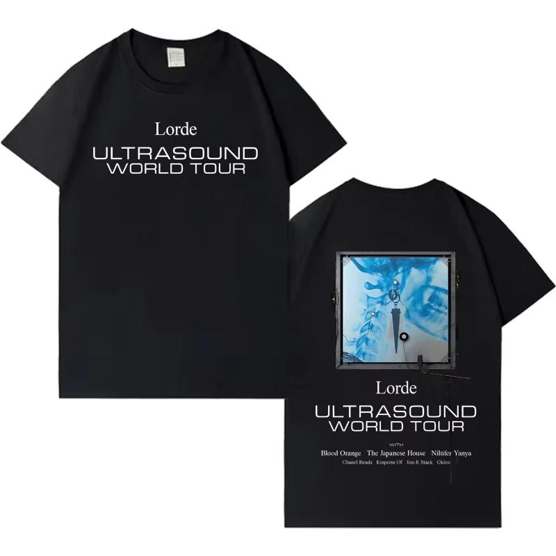 Singer Lorde Gothic Graphic Men Women Aesthetic Tshirt Cotton Harajuku High Quality Cozy  2026 Springsummer Short Sleeve Top