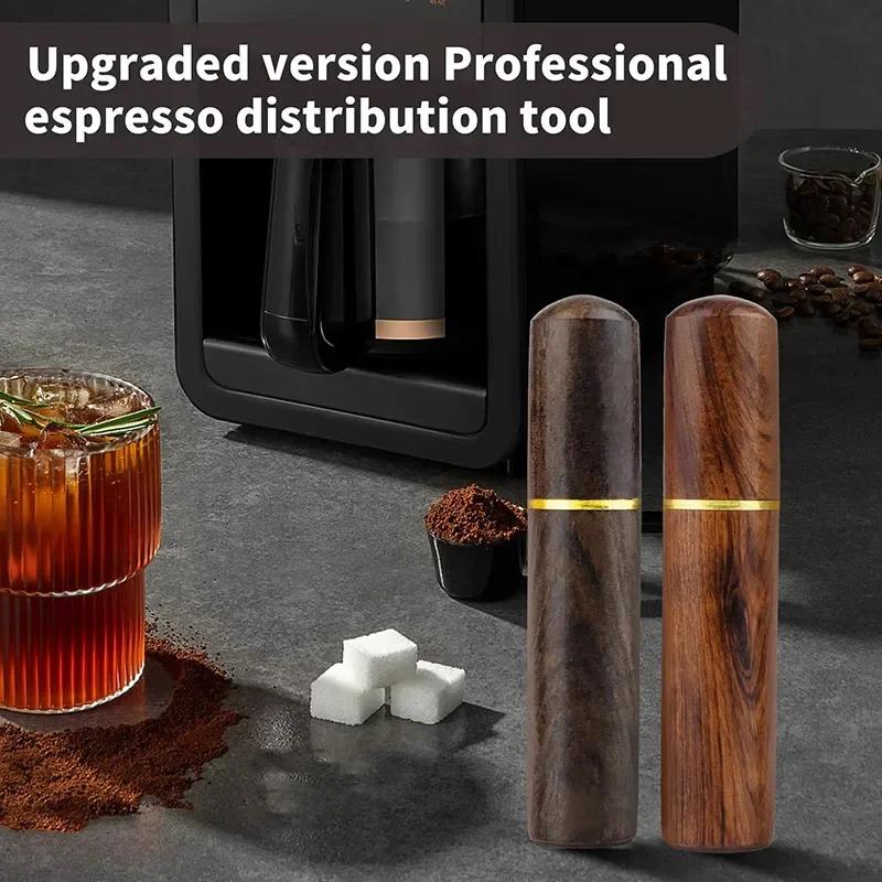 Stainless Steel Coffee Powder Tamper Espresso Stirrer Distributor Leveler Cafe Stirring Barista Accessories