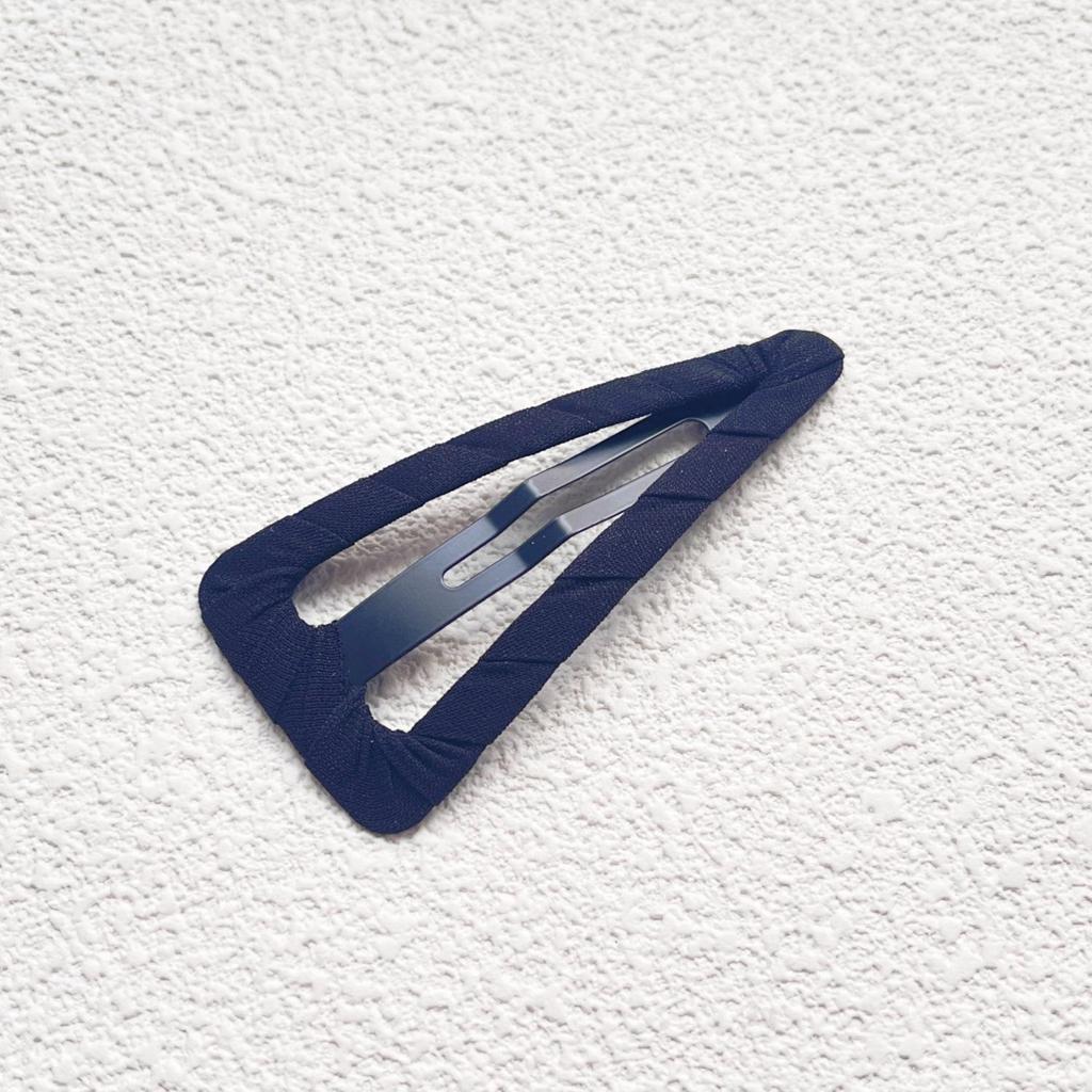 Hand-Wrapped Minimalist Black Fringe Korean Style Hair Clip