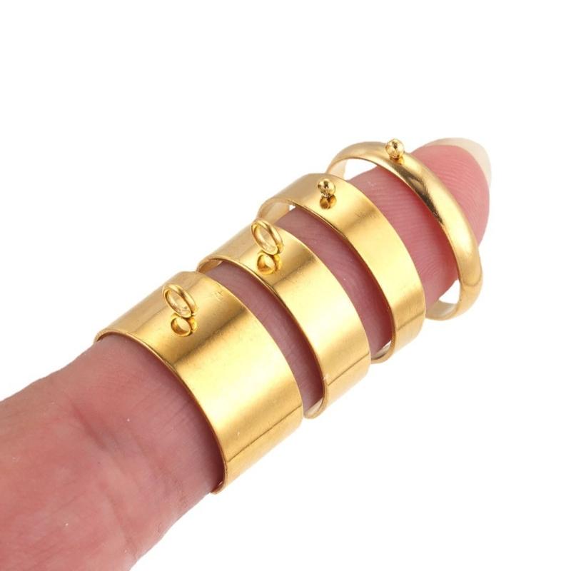 10 Stück Edelstahl Ringrohlinge Offen Verstellbare Fingerringe DIY Schmuckherstellung Rohlinge für Bastler Handgemachtes Geschenk