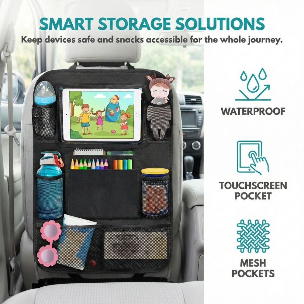 High-Capacity Backseat Car Organizer Multifunctional Storage Bag  Kids Car Seats