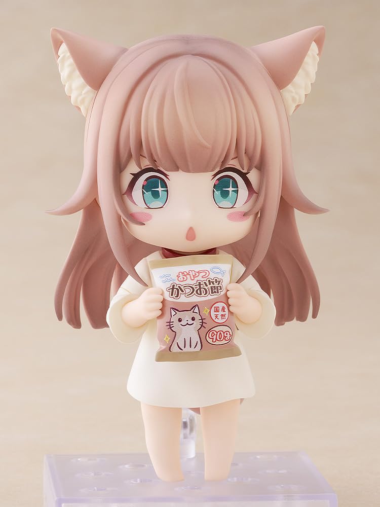 GOLDENHEAD PLUS Nendoroid My Cat is a Girl and Cute Kinako Plastic Painted Movable Figure She's Non-scale
