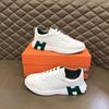 Mens Luxury Genuine Leather Casual Shoes Cotton Cloth Lace -Up Fashion Classic Sports Shoes Running Fashion Designer