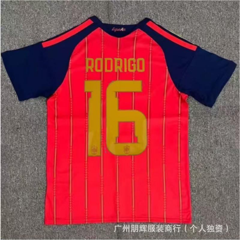 Spain National Team Home Soccer Jersey 2026 Custom Name 19 Yamal Short Sleeve Cycling Men Women
