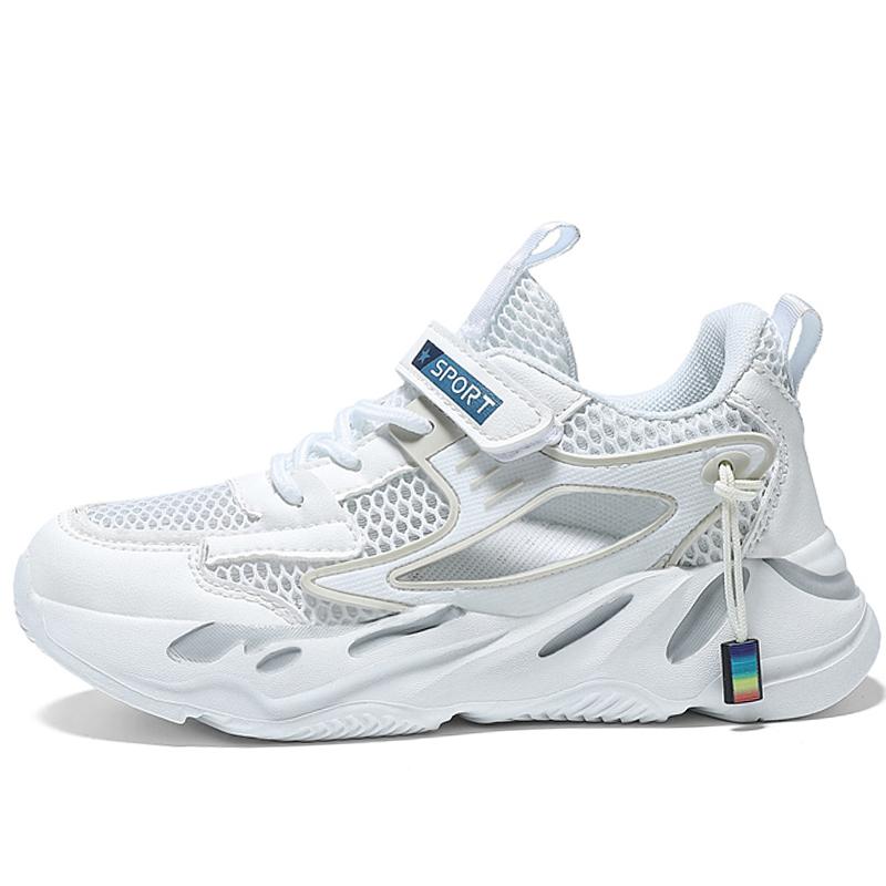 

Летняя спортивная обувь для больших мальчиков на липучке, сверхлегкая детская спортивная обувь из ЭВА 38 белый