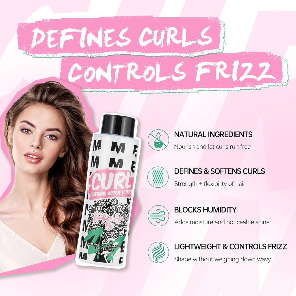 Crème coiffante pour boucles, après-shampoing hydratant et souple, réduit les frisottis, 250 ml