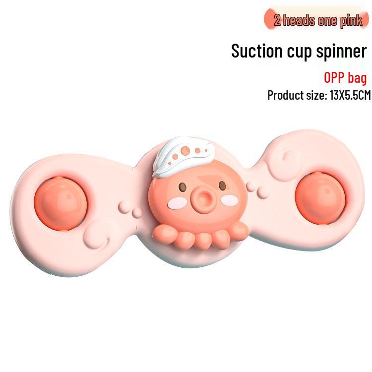 Cross-border Baby Suction Cup Spinner Toy Teether