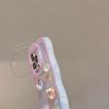 Cartoon 3D Bracket Phone Holder Case For IPhone 16 15 14 13 12 11 Pro Max Plus X XS XR Rainbow Love Heart Holder Stand Cover