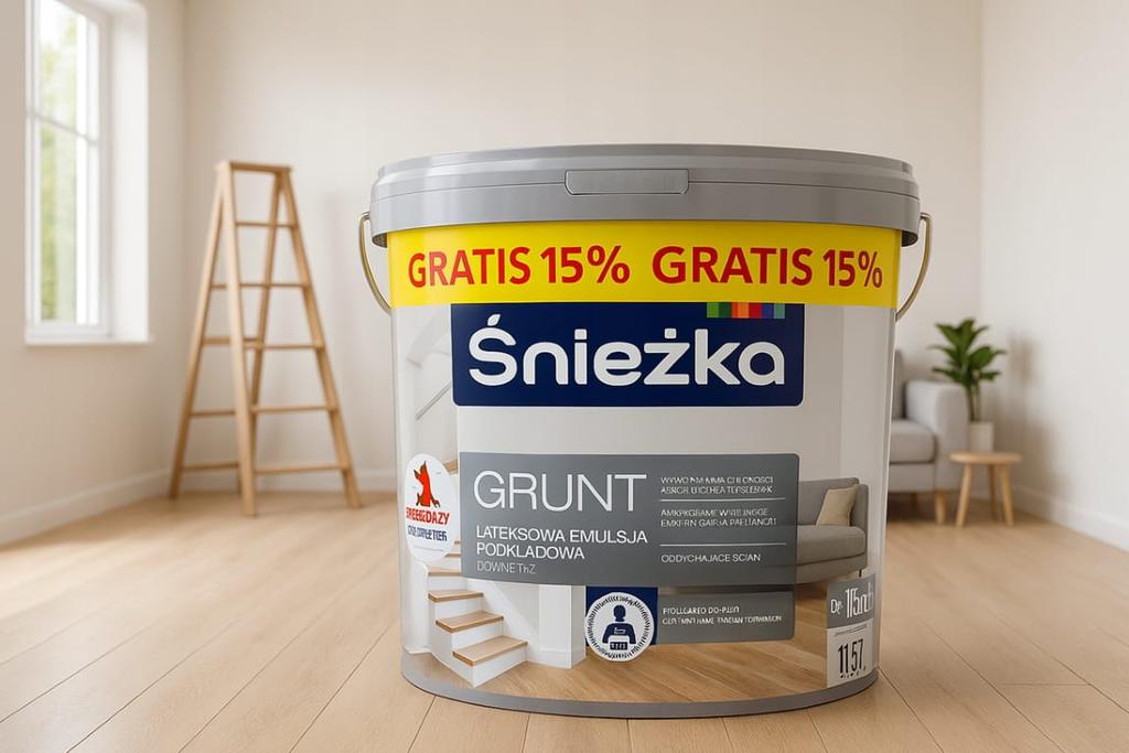 Śnieżka Fast-Drying Primer, Efficient Latex Primer Paint