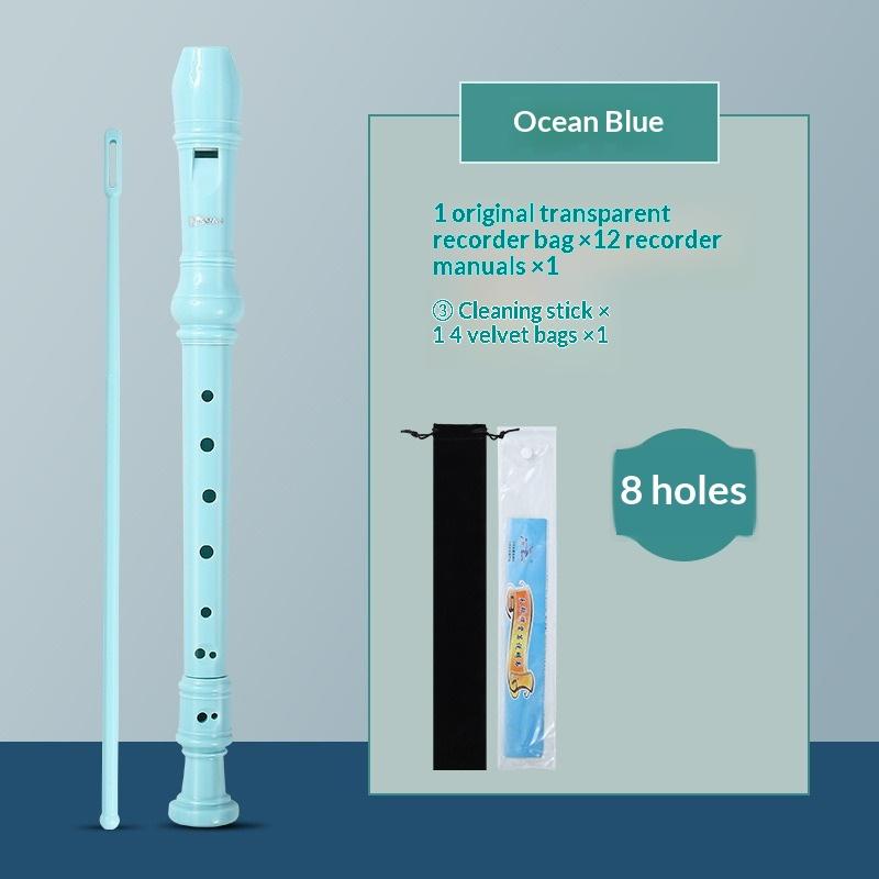 Professional Eight Hole Treble Long Flute Soprano Recorder Clarinet Food Grade Abs Non-Toxic Recorder Flute Instruments