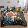 Football Duvet Cover Set 3D Sports Football Bedding Set Pillowcase For Boys Teens Double Queen King Size Polyester Qulit Cover