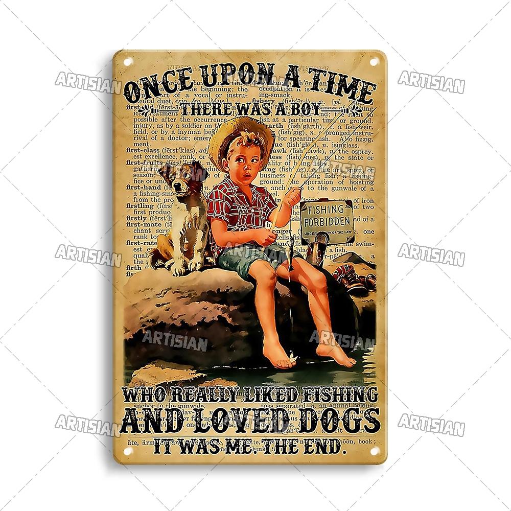 Artisian Fishing Metal Sign Sport Tin Plaque Lure Bait Decorative Poster Wall Decor Garage Bar Pub Club Hotel Cafe Kitchen Home