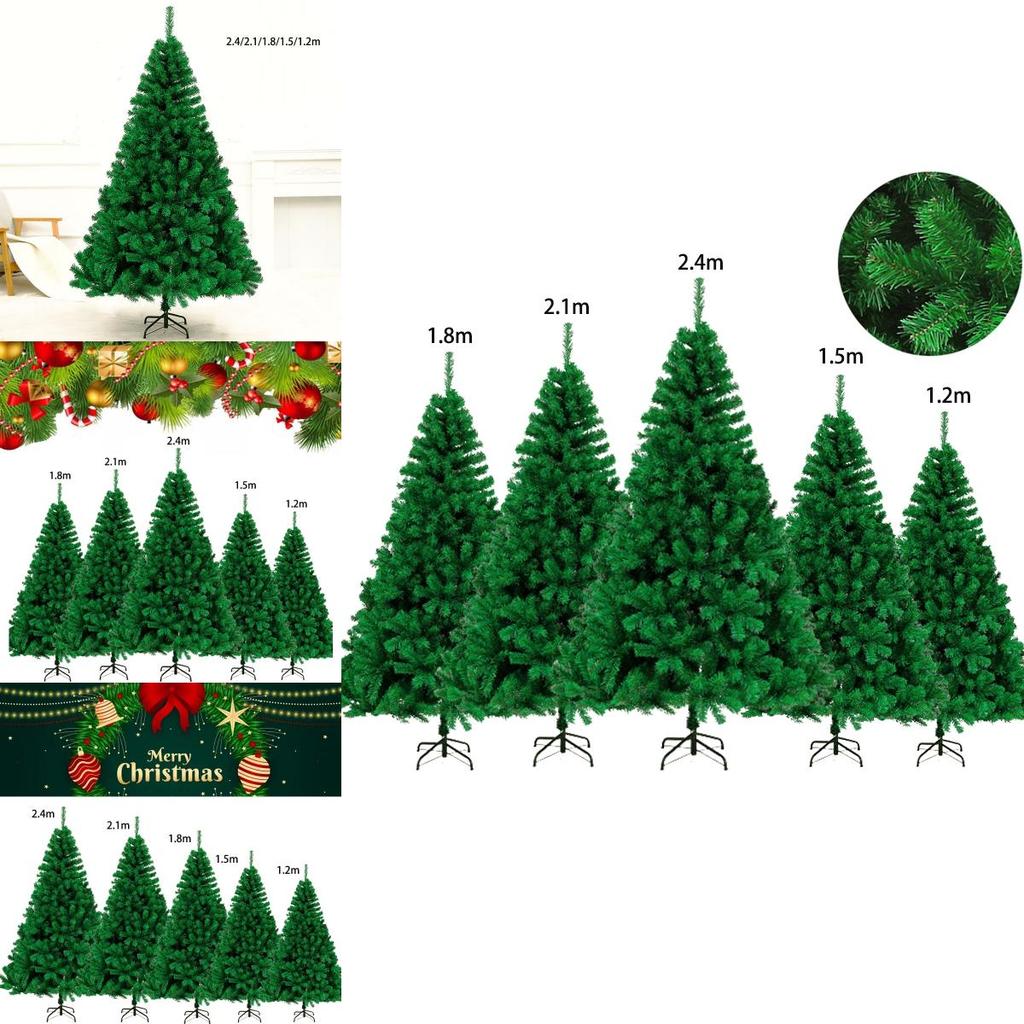 Atemberaubender simulierter grüner PVC-Weihnachtsbaum mit Weihnachtsbaumschmuck