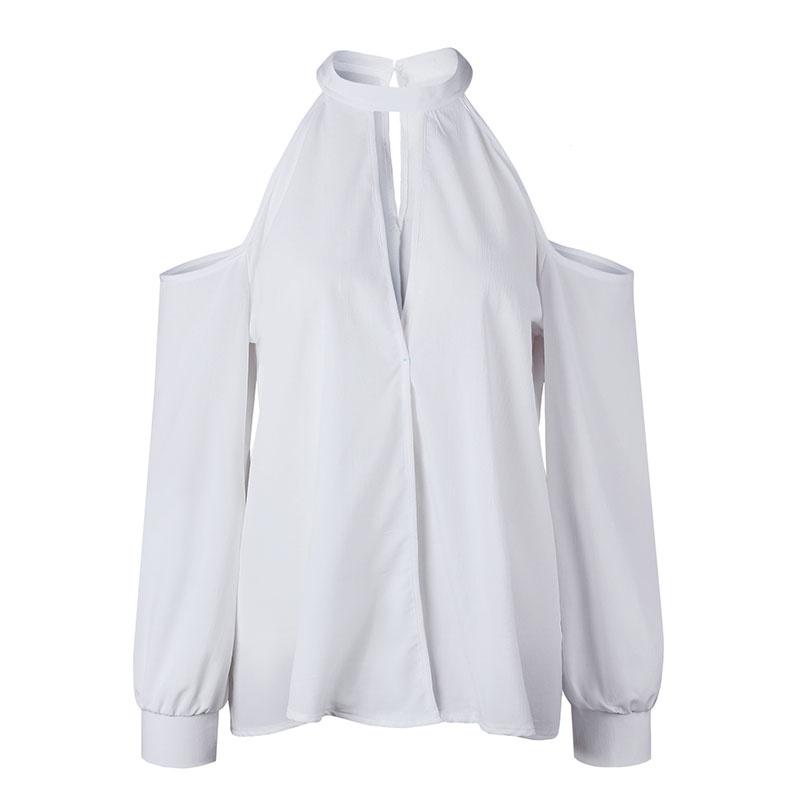 Women Cold Shoulder Chocker V Neck Summer Casual Lace Top T Shirt Blouse With Elegant Design