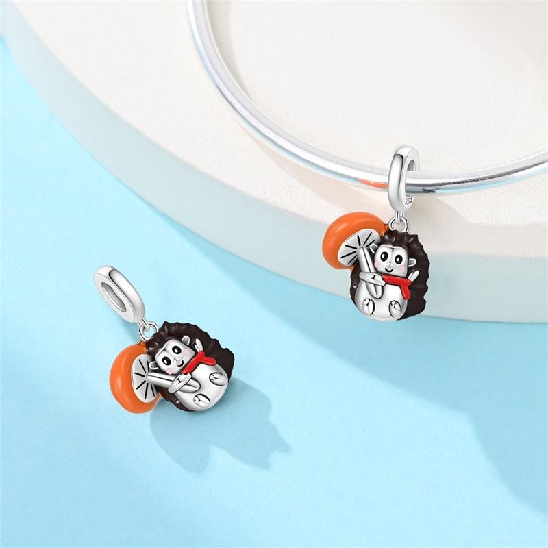 Original Copper Romantic Rose Flower House Camera Love Charms Beads Pendant For Bracelet Fine Diy Jewelry Gifts