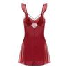 Good Morning with You: Sexy Pajamas Women's Sweet Mesh Ice Silk Strap Night Dress Outerwear Gown Homewear Suit Pure Desire Style