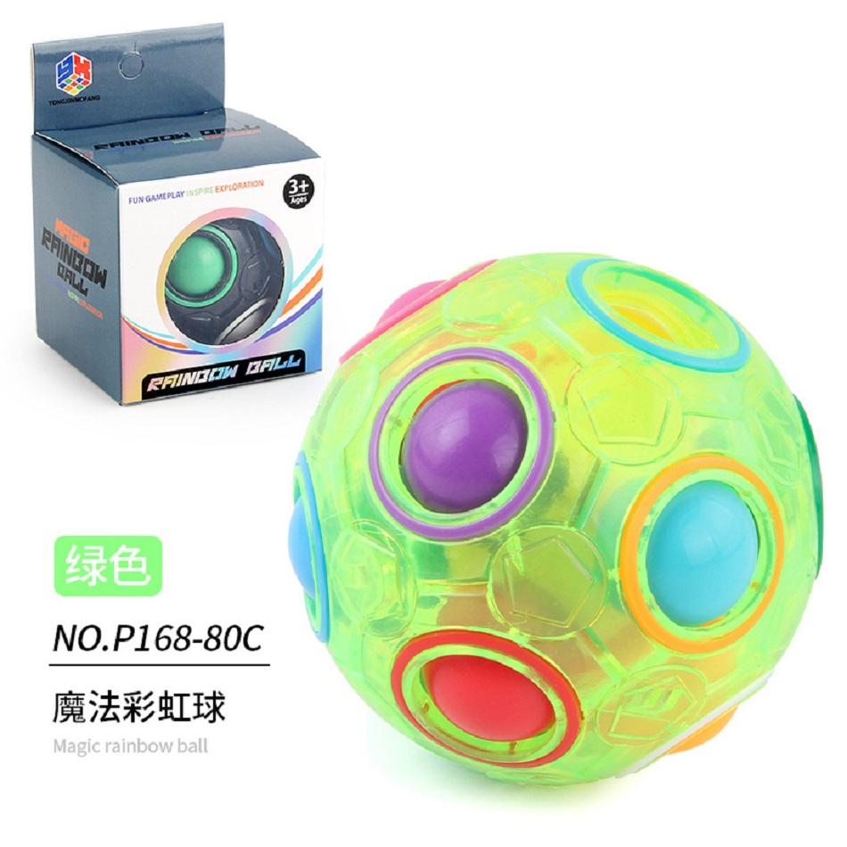 Creative Unique Magic Rainbow Ball Puzzle Relieving Toys 12 Hole Rainbow Ball Press Fun Ball Anti Anxiety Stress Relieving Toys