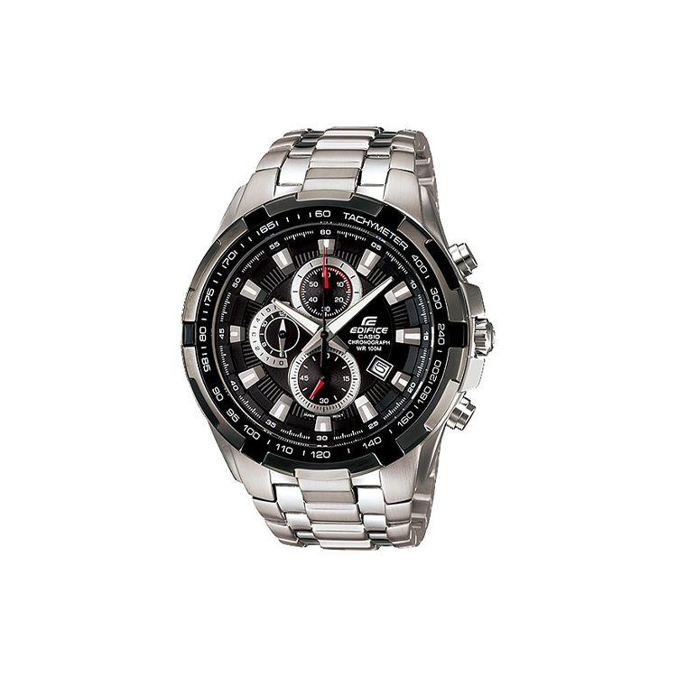 Casio Men's Black Edifice Series Classic Racing Chronograph Sports Waterproof Quartz Movet Stainless Steel Strap Watches Ef-539D-1A