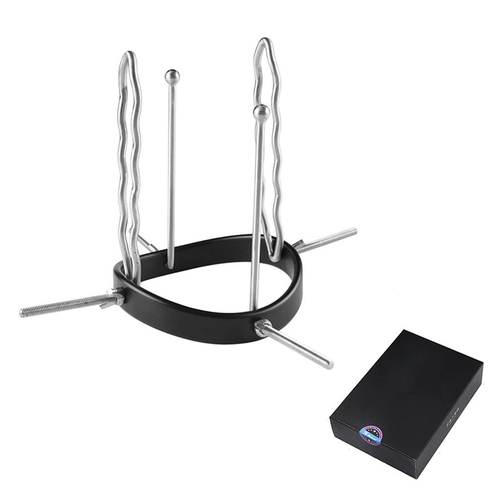 Yemax Anal Stainless Opening Device 4 Anal Observation Fully Visible Anal 2 Types of Adjustment Hollow Anal Adult Goods for SM 124 mm x 152 mm Plug,