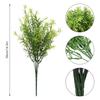 Alecrim Falso Arbusto Jardim Decoração para Casa Exterior Galhos Rattan Folhas Planta Artificial Cipós Verde Folha Falso Plástico Pendurado na Parede