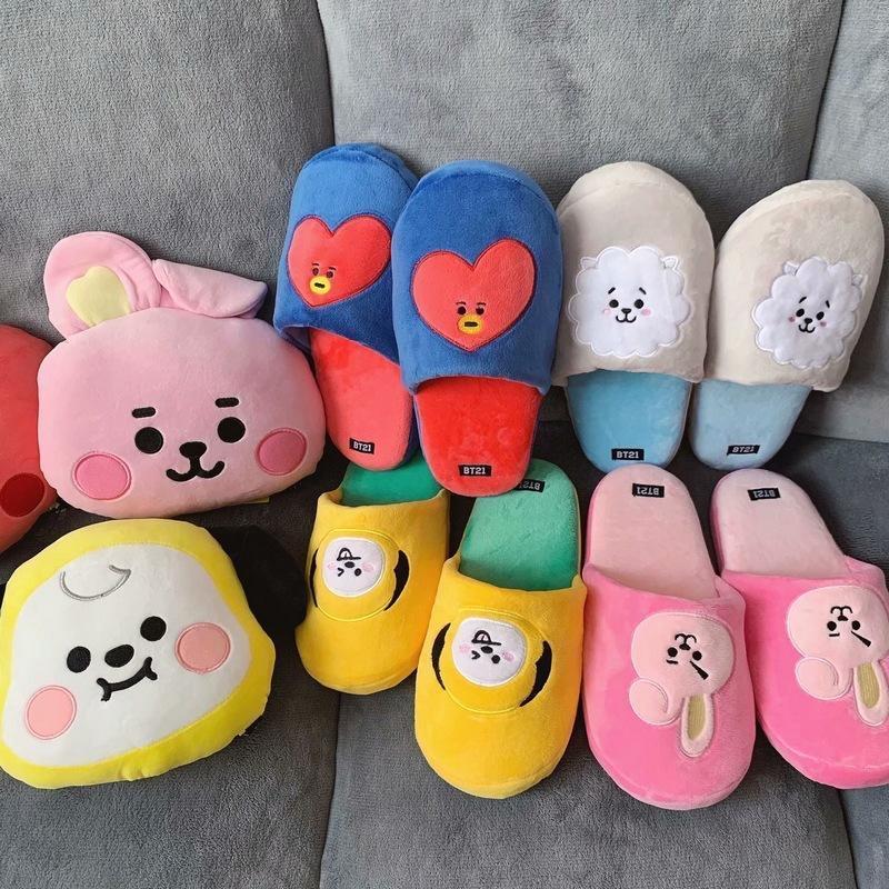 BT21 Cotton Slippers - One Size Fits All