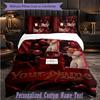Personalized 3Pcs Bedding SetApache 207 Custom Text Duvet Cover Pillowcase Set Bedroom Gift