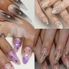 3-Piece Set of Metal Laser-Cut Star-Shaped Nail Sticker: Disposable Self-Adhesive Nail Decals for Women's DIY Art and Decoration