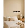 Metal Love You Goodbye Wall Art, Valentine's Day Gift, Modern Home Decor, No Tools Hanging Memorial for Couples
