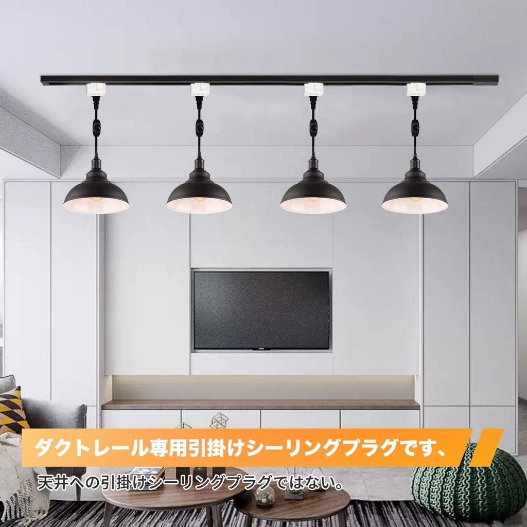 Corpo Pendente de Teto Pispoer para Barra de Iluminação, Conjunto de 1, Plugue para Trilho de Duto de Fiação, Pendente de Teto, Sem Necessidade de Construção, Fácil Instalação,