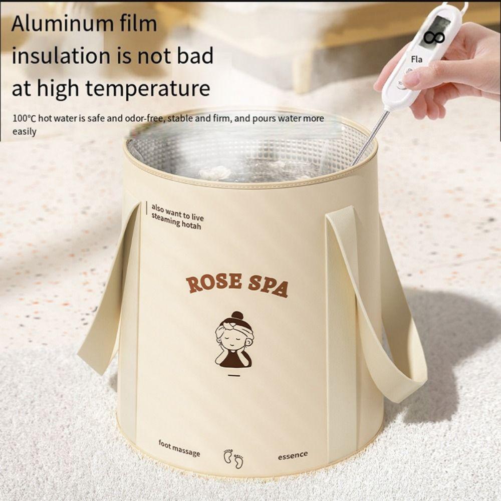Anti-Leak Foldable Foot Washing Bag Portable Bucket for Soaking Feet  Dormitory