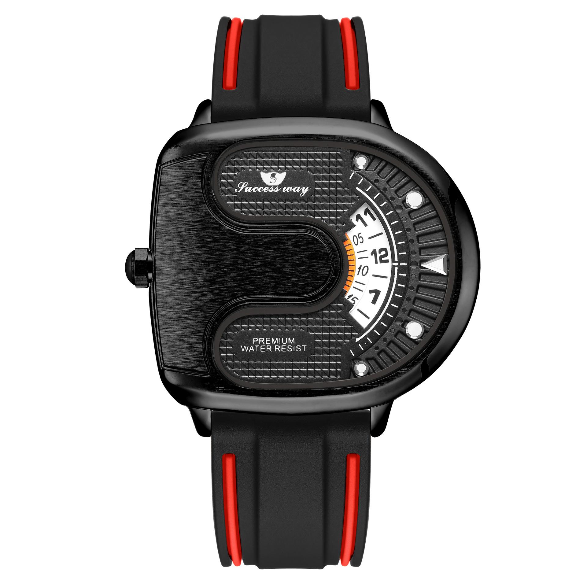 

Модные индивидуальные трендовые спортивные и досуговые мужские кварцевые часы с большим циферблатом