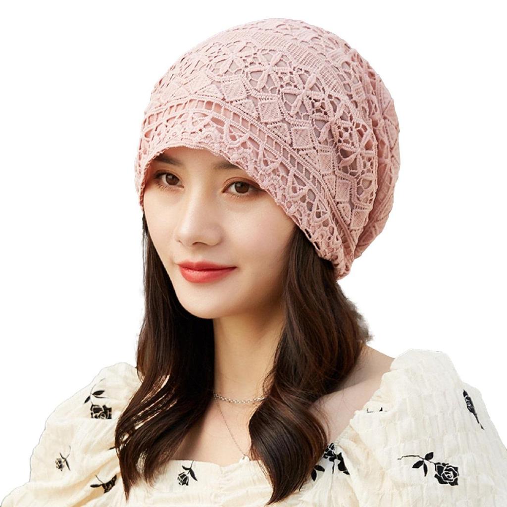 Relica Sun Protection Medical Knit UV Suitable for and Cooling Perfect for and Medical with Organic Hair Large Sizes Women's Hat, Cap, Thin,