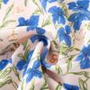 Women's Square Neck Spaghetti Strap Maxi Dress Floral High Waist Backless Slip Dress