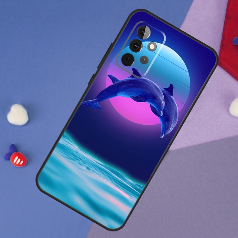 Dolphin Case For Samsung Galaxy A15 A54 A34 A14 A13 A53 A16 A26 A36 A56 A12 A22 A32 A52 A06 A35 A55