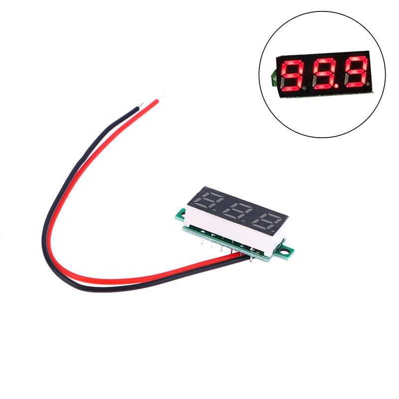 DC5-30V Voltage Meter 0.28 Inch LED Digital Voltmeter Auto Car Mobile Power Voltage Tester Detector Red Green Blue Yellow