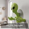 Alien Head Wall Decor Quirky Sculpture Unique for Hallway