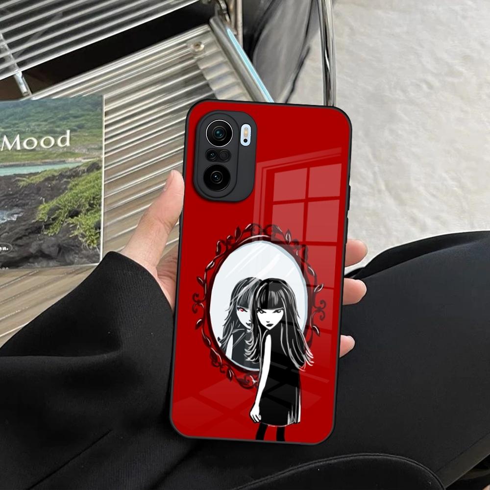 Emily The Strange Phone Case for Xiaomi Redmi Note 14 13 12 11 Ultra Pro Lite 5G toughened glass Cover
