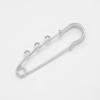 5/10 PZ Spilla di Sicurezza Metallica Grande Base Vuota Spille Brooch 3 Anelli Fermagli Artigianato Fai da Te Materiali per la Creazione di Gioielli Accessori