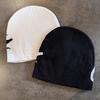 Winter Knitting Hat Letter Print Windproof Warm Hat Soft Elastic Design Brimless Autumn Winter