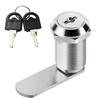 Cam Lock Drawer Cabinet Lock 16-30mm Mail Box Circular Lock Furniture Door Drawer Locker 2 Key Filing Cabinet Security Hardware