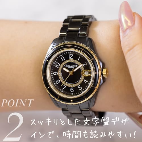 Coach Preston 32mm Women's Watch with Pink Dial and Ceramic Quartz Movement (14503463) [Parallel Import]