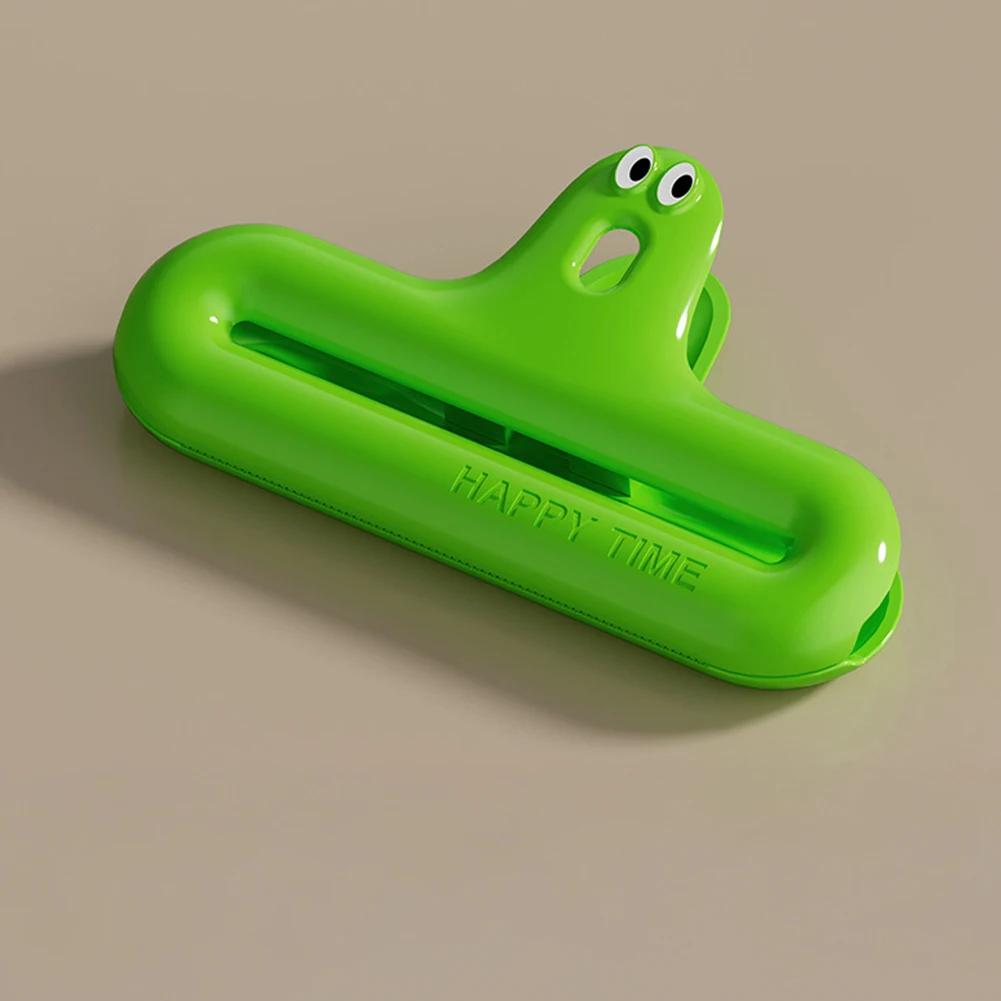 

Creative Seal Sealing Clip Household Storage Food Snack Bag Sealer Clamp Kawaii Portable Kitchen Package Bag Accessories Tools зелёный