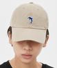 DOLPHIN WAVE APPAREL Dolphin Mini Embroidered Ball Cap Beige