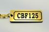 CBF125 Gold and Black Double Ring Acrylic Original Keychain Custom Accessories AA-223-1 - Muffler, Handlebars, Exterior, Mirrors, Parts,
