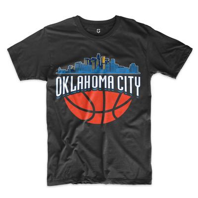Oklahoma City Basketball Skyline Men's T-Shirt