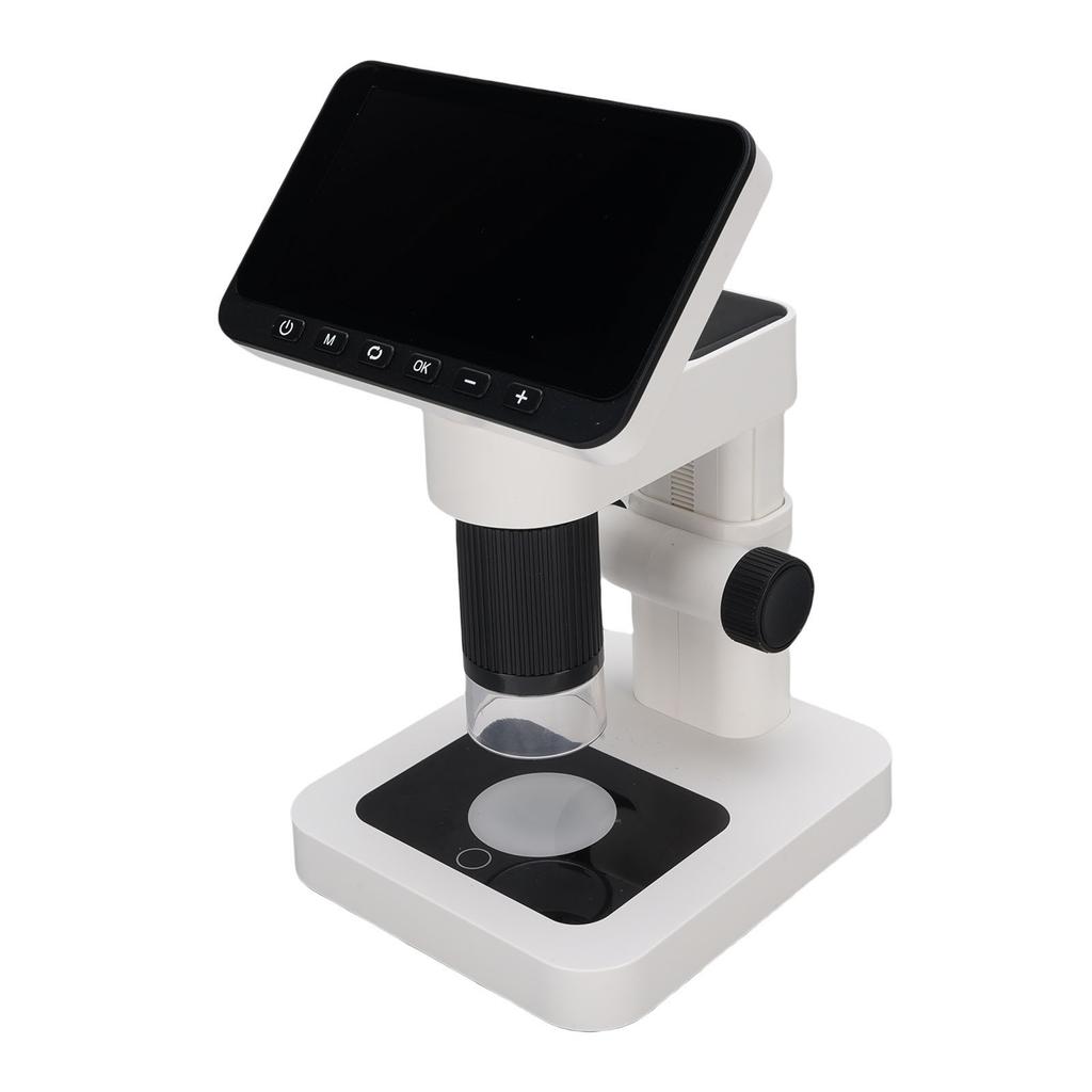 Electronic Microscope with 8 LED Lights 12MP 4.5 Inch Screen 5 32X Magnification Digital Magnifying Glass