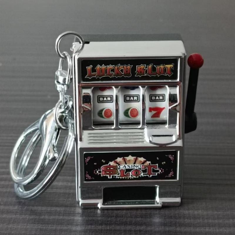 Mini Fruit Slot Machine Keychain: Fun Mixed Bag Pendant for All