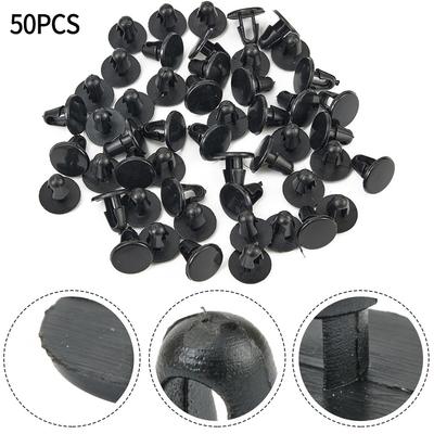 50pcs Plastic Car Rivet Clips Door Bumper Fender Push Pin Fasteners For Toyota