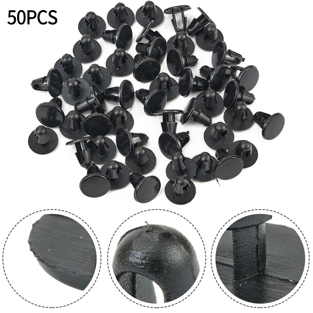 50pcs Plastic Car Rivet Clips Door Bumper Fender Push Pin Fasteners For Toyota